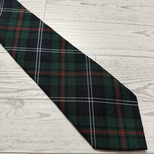 Lochcarron Blue Green 100% Wool Necktie 3.5 x 59 Scotland URQUHART Tartan Plaid